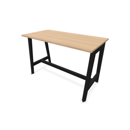 Narbutas Nova Wood Hochtisch 900mm hoch - 1400x700mm - Gestell Esche Schwarz - Tischplatte Bernsteineichendekor - 6020508