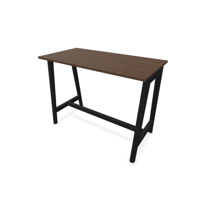 Narbutas Nova Wood Hochtisch 1050mm hoch - 1400x700mm - Gestell Esche Schwarz - Tischplatte Nussbaumdekor dunkel - 6020528