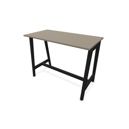 Narbutas Nova Wood Hochtisch 1050mm hoch - 1400x700mm - Gestell Esche Schwarz - Tischplatte Cubanitgrau - 6020532