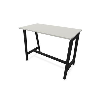 Narbutas Nova Wood Hochtisch 1050mm hoch - 1400x700mm - Gestell Esche Schwarz - Tischplatte Perlgrau - 6020533