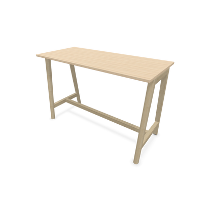 Narbutas Nova Wood Hochtisch 1050mm hoch - 1600x700mm - Gestell Esche Natur - Tischplatte Eschendekor sandbeige - 6020554