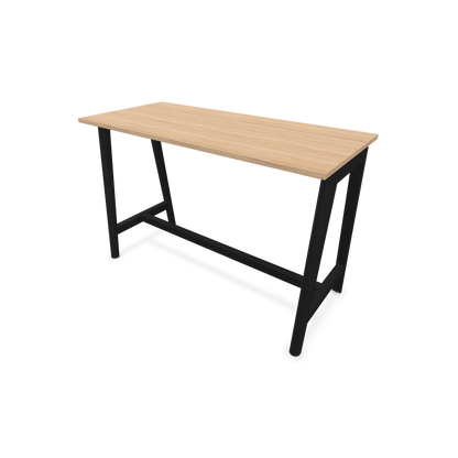 Narbutas Nova Wood Hochtisch 1050mm hoch - 1600x700mm - Gestell Esche Schwarz - Tischplatte Bernsteineichendekor - 6020562