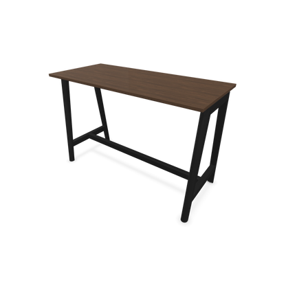 Narbutas Nova Wood Hochtisch 1050mm hoch - 1600x700mm - Gestell Esche Schwarz - Tischplatte Nussbaumdekor dunkel - 6020564
