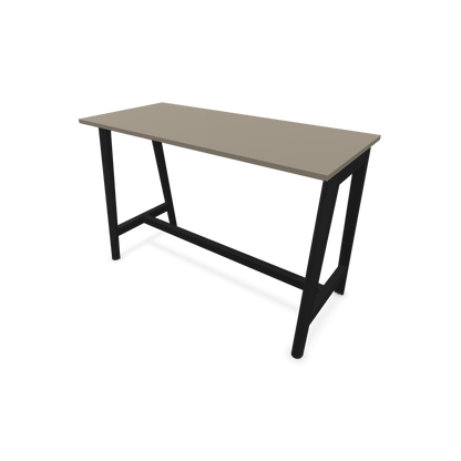 Narbutas Nova Wood Hochtisch 1050mm hoch - 1600x700mm - Gestell Esche Schwarz - Tischplatte Cubanitgrau - 6020568