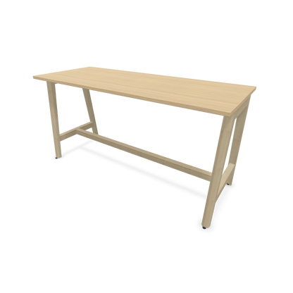 Narbutas Nova Wood Hochtisch 900mm hoch - 1800x700mm - Gestell Esche Natur - Tischplatte Eichendekor - 6020570