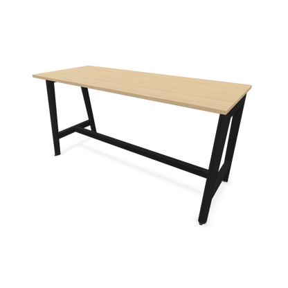 Narbutas Nova Wood Hochtisch 900mm hoch - 1800x700mm - Gestell Esche Schwarz - Tischplatte Eichendekor - 6020579