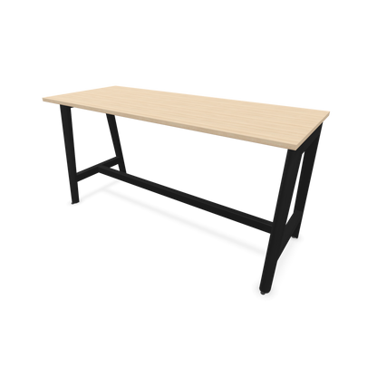Narbutas Nova Wood Hochtisch 900mm hoch - 1800x700mm - Gestell Esche Schwarz - Tischplatte Eschendekor sandbeige - 6020581