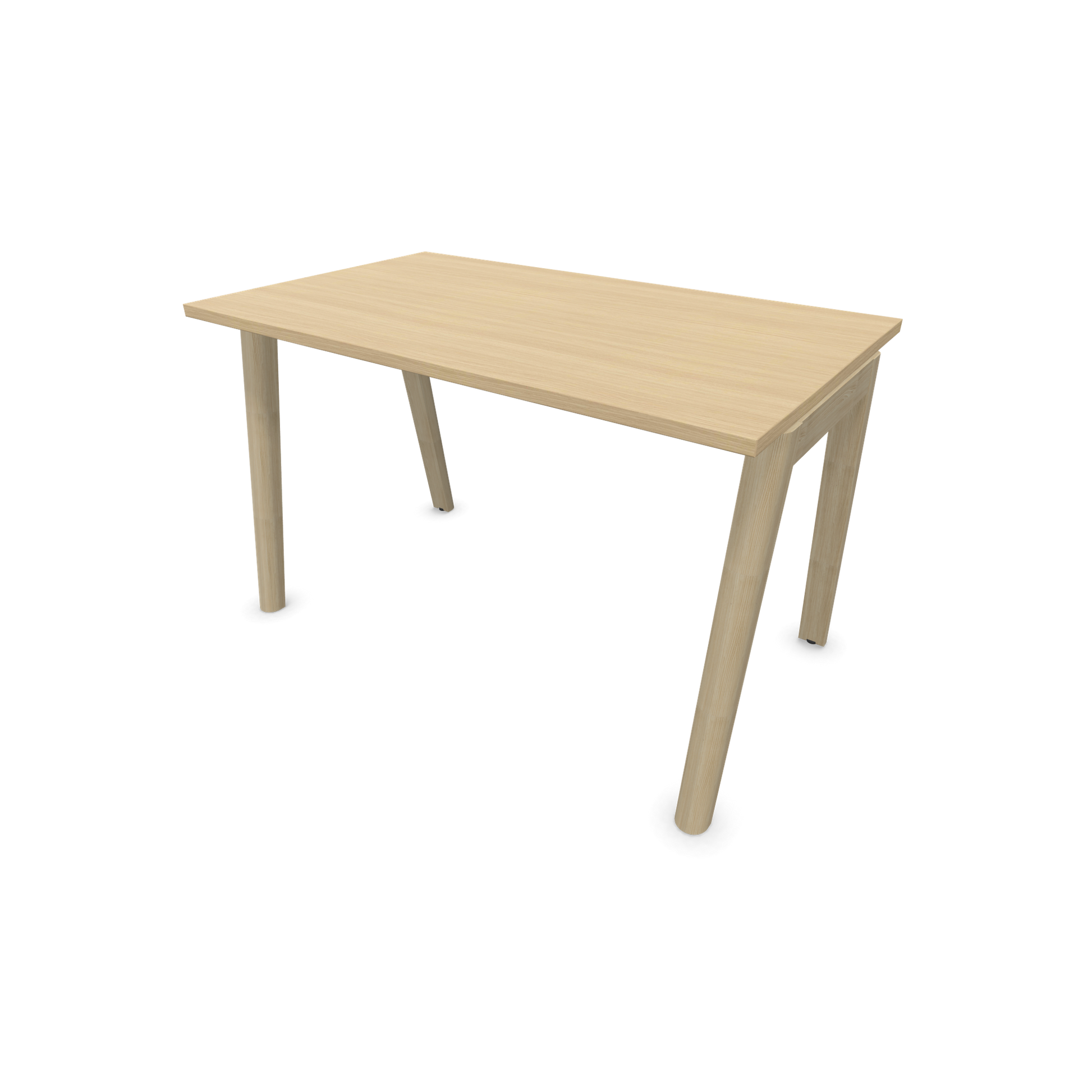 Narbutas Nova Wood Schreibtisch Gestell Esche Natur - 1200x700mm - Tischplatte Eichendekor gebleicht - 6020606