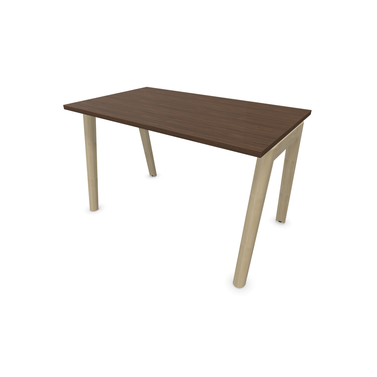 Narbutas Nova Wood Schreibtisch Gestell Esche Natur - 1200x700mm - Tischplatte Nussbaumdekor dunkel - 6020609