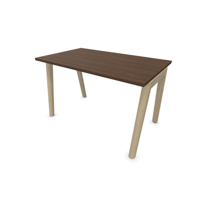 Narbutas Nova Wood Schreibtisch Gestell Esche Natur - 1200x700mm - Tischplatte Nussbaumdekor dunkel - 6020609