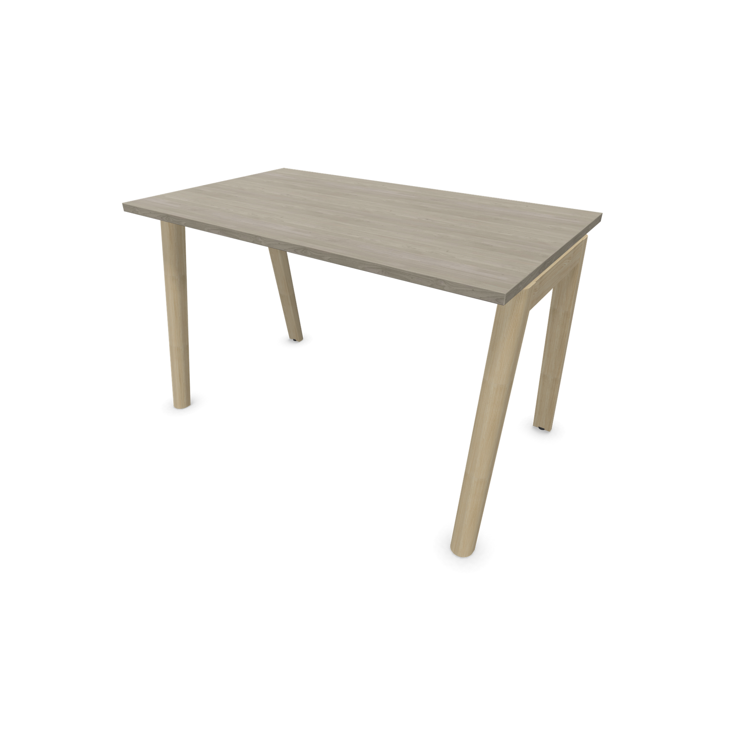 Narbutas Nova Wood Schreibtisch Gestell Esche Natur - 1200x700mm - Tischplatte Holzdekor grau - 6020610