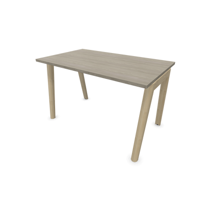 Narbutas Nova Wood Schreibtisch Gestell Esche Natur - 1200x700mm - Tischplatte Holzdekor grau - 6020610