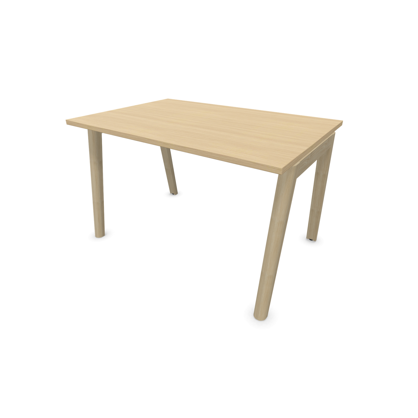 Narbutas Nova Wood Schreibtisch Gestell Esche Natur - 1200x800mm - Tischplatte Eichendekor gebleicht - 6020624