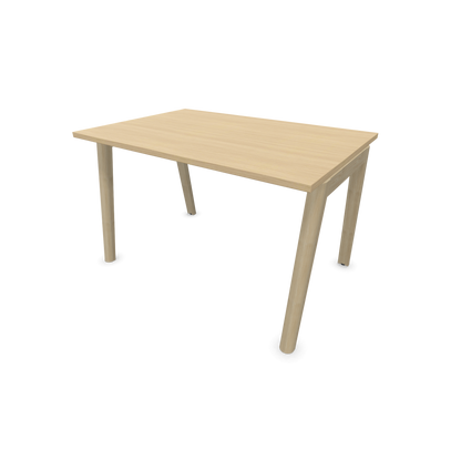 Narbutas Nova Wood Schreibtisch Gestell Esche Natur - 1200x800mm - Tischplatte Eichendekor gebleicht - 6020624