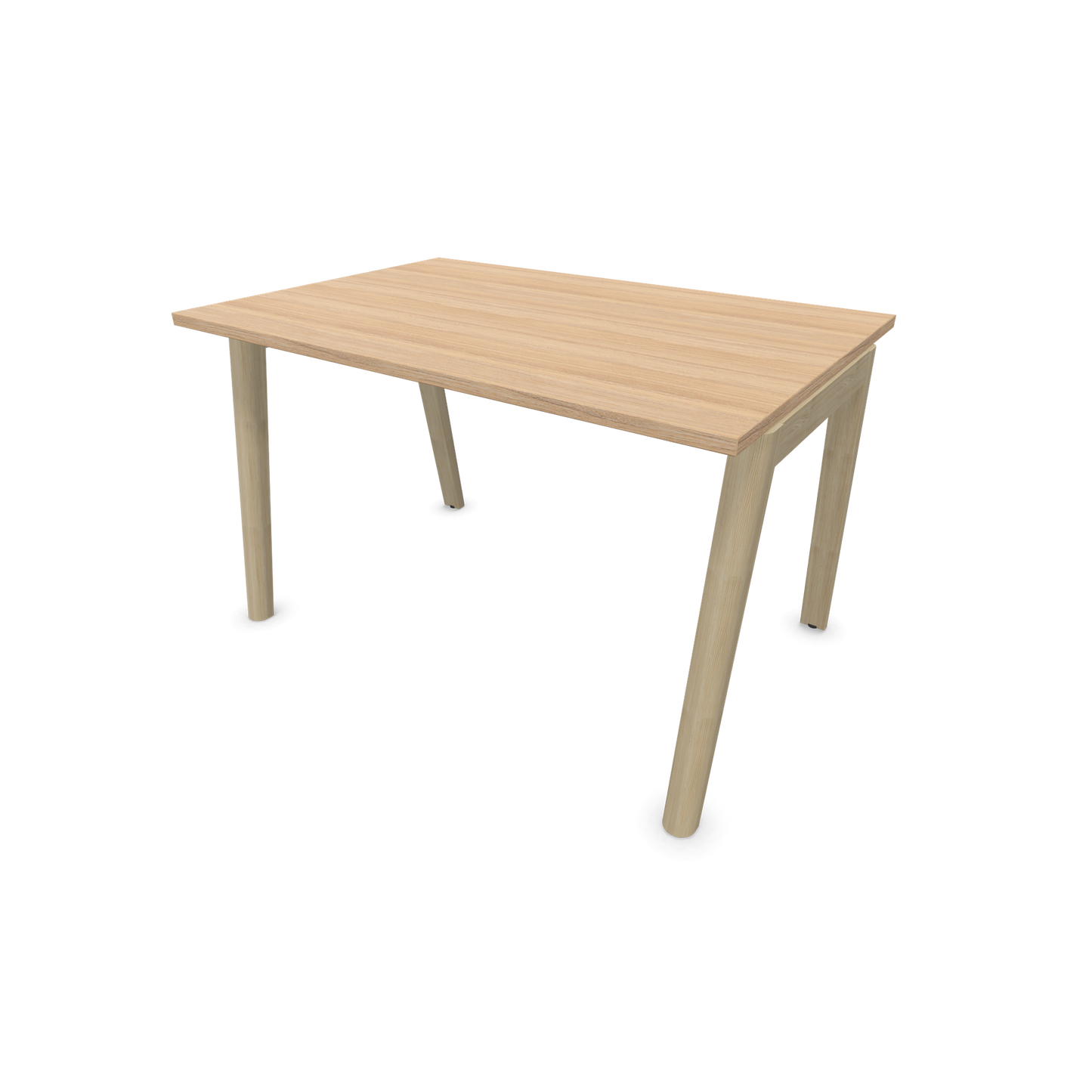 Narbutas Nova Wood Schreibtisch Gestell Esche Natur - 1200x800mm - Tischplatte Bernsteineichendekor - 6020625