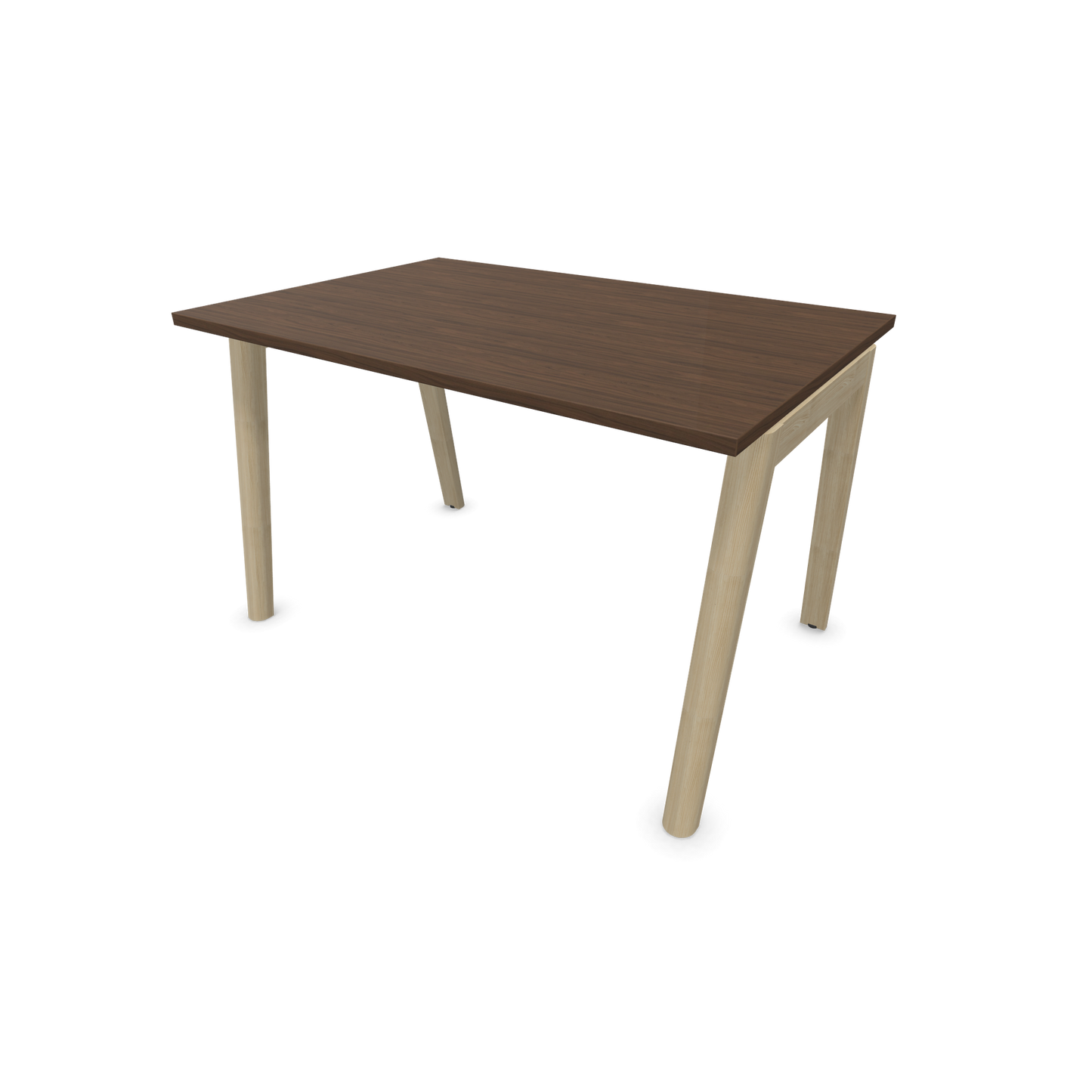 Narbutas Nova Wood Schreibtisch Gestell Esche Natur - 1200x800mm - Tischplatte Nussbaumdekor dunkel - 6020627