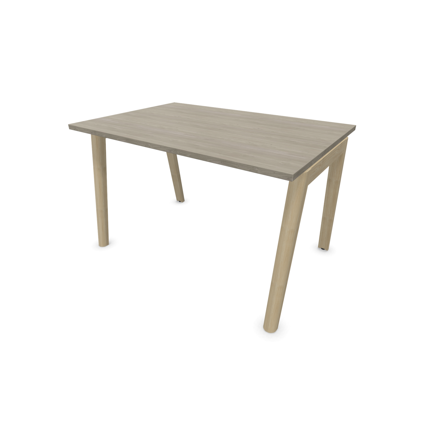 Narbutas Nova Wood Schreibtisch Gestell Esche Natur - 1200x800mm - Tischplatte Holzdekor grau - 6020628
