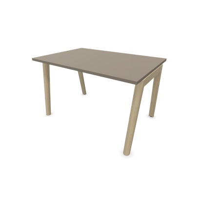 Narbutas Nova Wood Schreibtisch Gestell Esche Natur - 1200x800mm - Tischplatte Cubanitgrau - 6020631