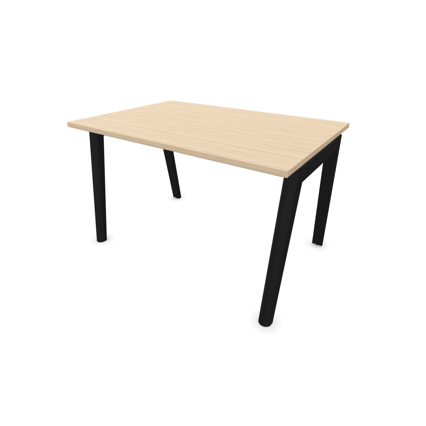 Narbutas Nova Wood Schreibtisch Gestell Esche Schwarz - 1200x800mm - Tischplatte Eschendekor sandbeige - 6020635