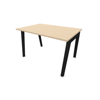Narbutas Nova Wood Schreibtisch Gestell Esche Schwarz - 1200x800mm - Tischplatte Eschendekor sandbeige - 6020635