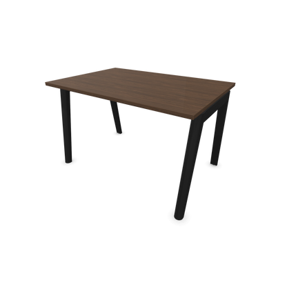 Narbutas Nova Wood Schreibtisch Gestell Esche Schwarz - 1200x800mm - Tischplatte Nussbaumdekor dunkel - 6020636