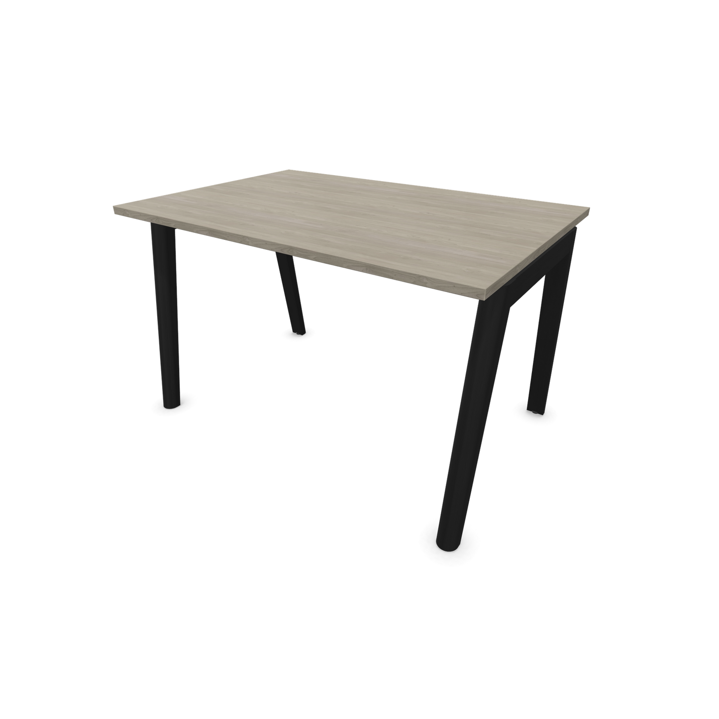 Narbutas Nova Wood Schreibtisch Gestell Esche Schwarz - 1200x800mm - Tischplatte Holzdekor grau - 6020637