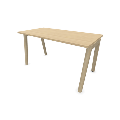 Narbutas Nova Wood Schreibtisch Gestell Esche Natur - 1400x700mm - Tischplatte Eichendekor gebleicht - 6020642