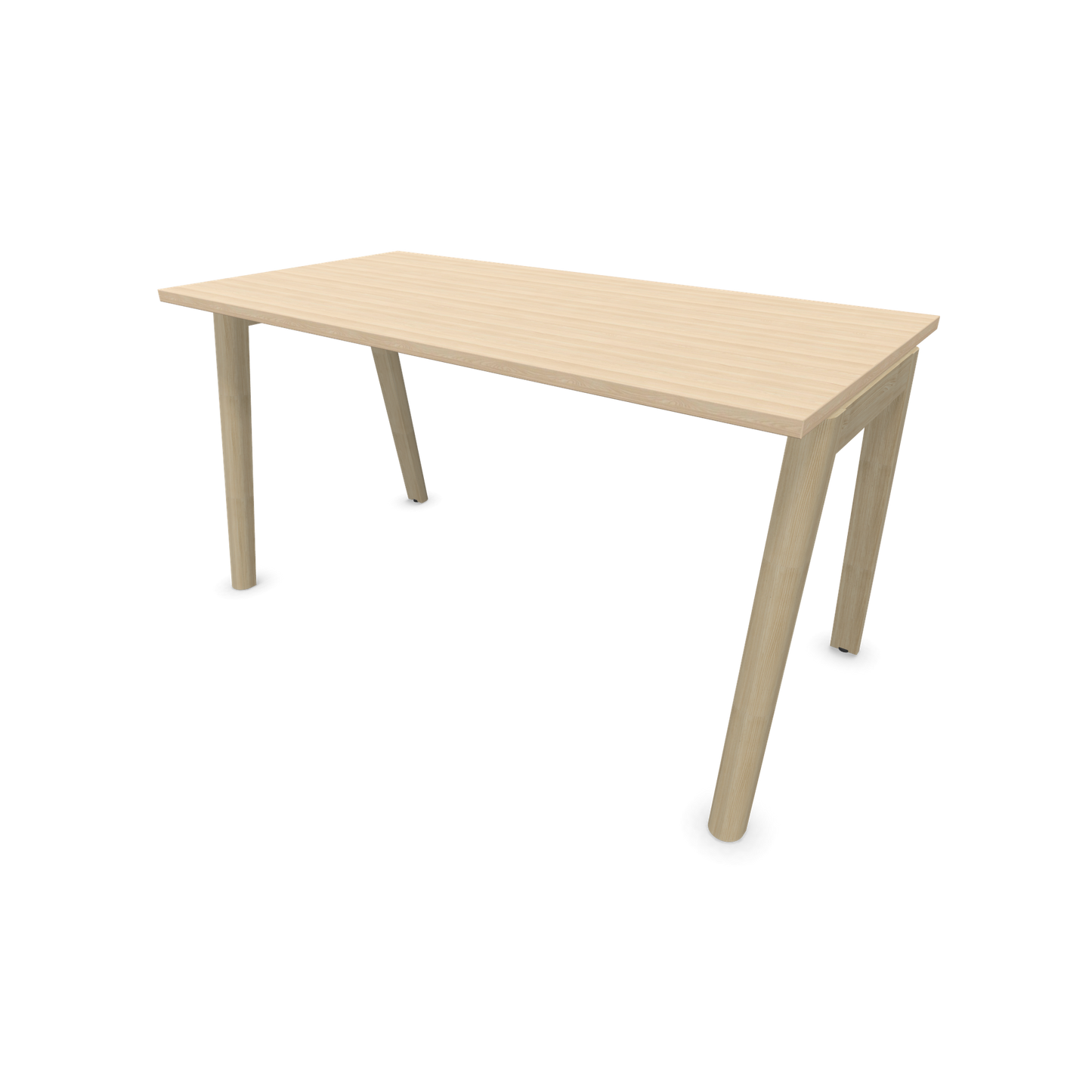 Narbutas Nova Wood Schreibtisch Gestell Esche Natur - 1400x700mm - Tischplatte Eschendekor sandbeige - 6020644