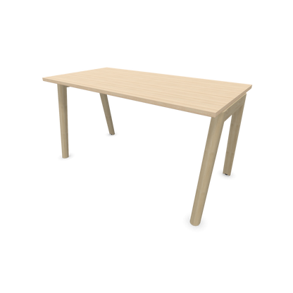 Narbutas Nova Wood Schreibtisch Gestell Esche Natur - 1400x700mm - Tischplatte Eschendekor sandbeige - 6020644