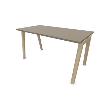 Narbutas Nova Wood Schreibtisch Gestell Esche Natur - 1400x700mm - Tischplatte Cubanitgrau - 6020649