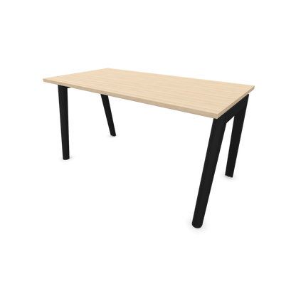 Narbutas Nova Wood Schreibtisch Gestell Esche Schwarz - 1400x700mm - Tischplatte Eschendekor sandbeige - 6020653