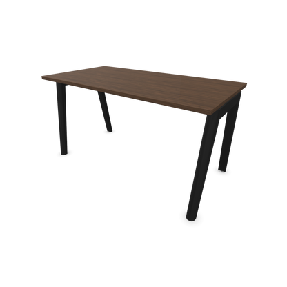 Narbutas Nova Wood Schreibtisch Gestell Esche Schwarz - 1400x700mm - Tischplatte Nussbaumdekor dunkel - 6020654