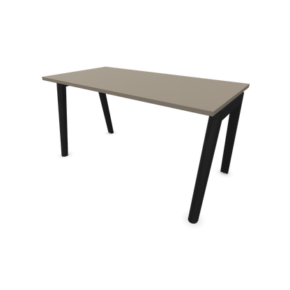 Narbutas Nova Wood Schreibtisch Gestell Esche Schwarz - 1400x700mm - Tischplatte Cubanitgrau - 6020658