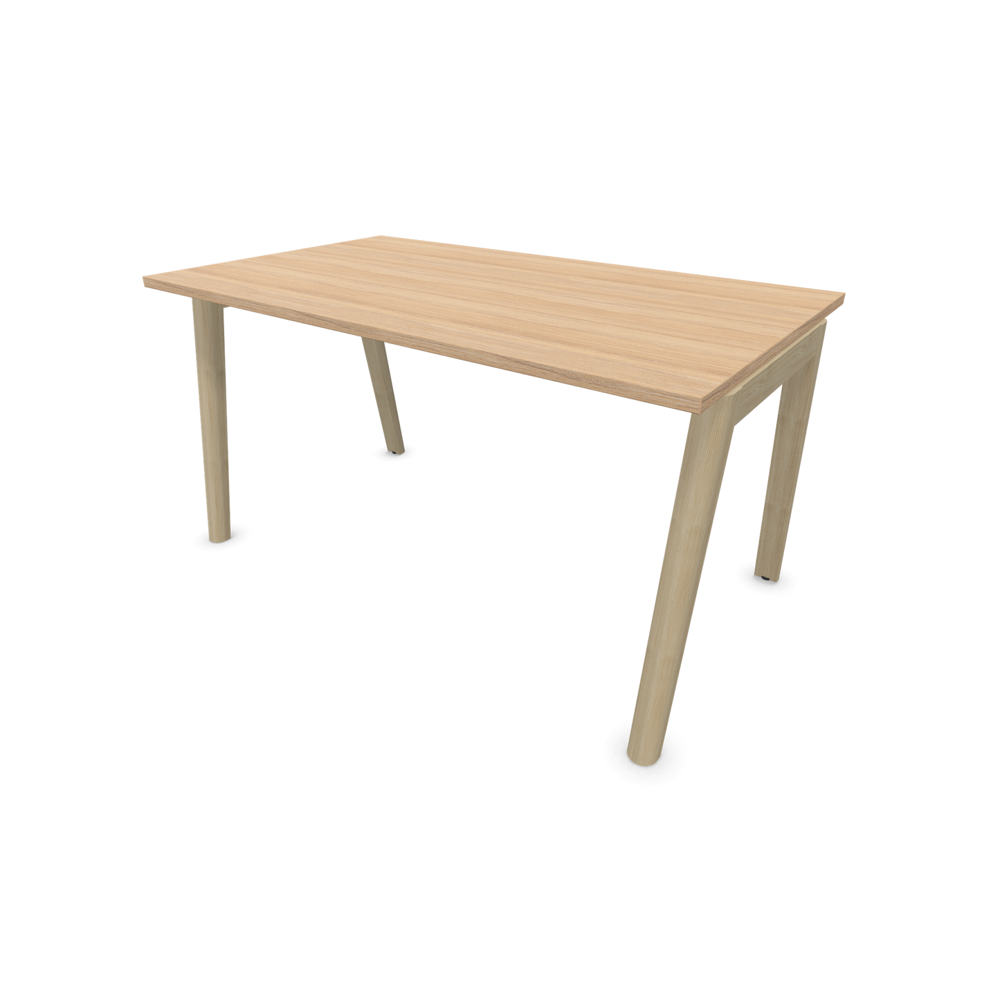 Narbutas Nova Wood Schreibtisch Gestell Esche Natur - 1400x800mm - Tischplatte Bernsteineichendekor - 6020661