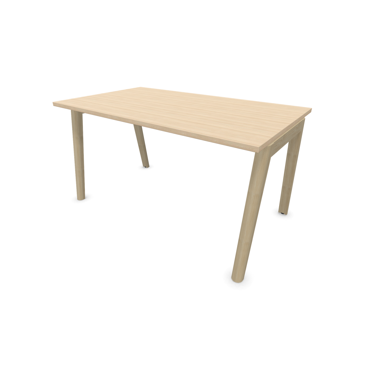 Narbutas Nova Wood Schreibtisch Gestell Esche Natur - 1400x800mm - Tischplatte Eschendekor sandbeige - 6020662
