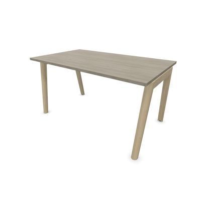 Narbutas Nova Wood Schreibtisch Gestell Esche Natur - 1400x800mm - Tischplatte Holzdekor grau - 6020664