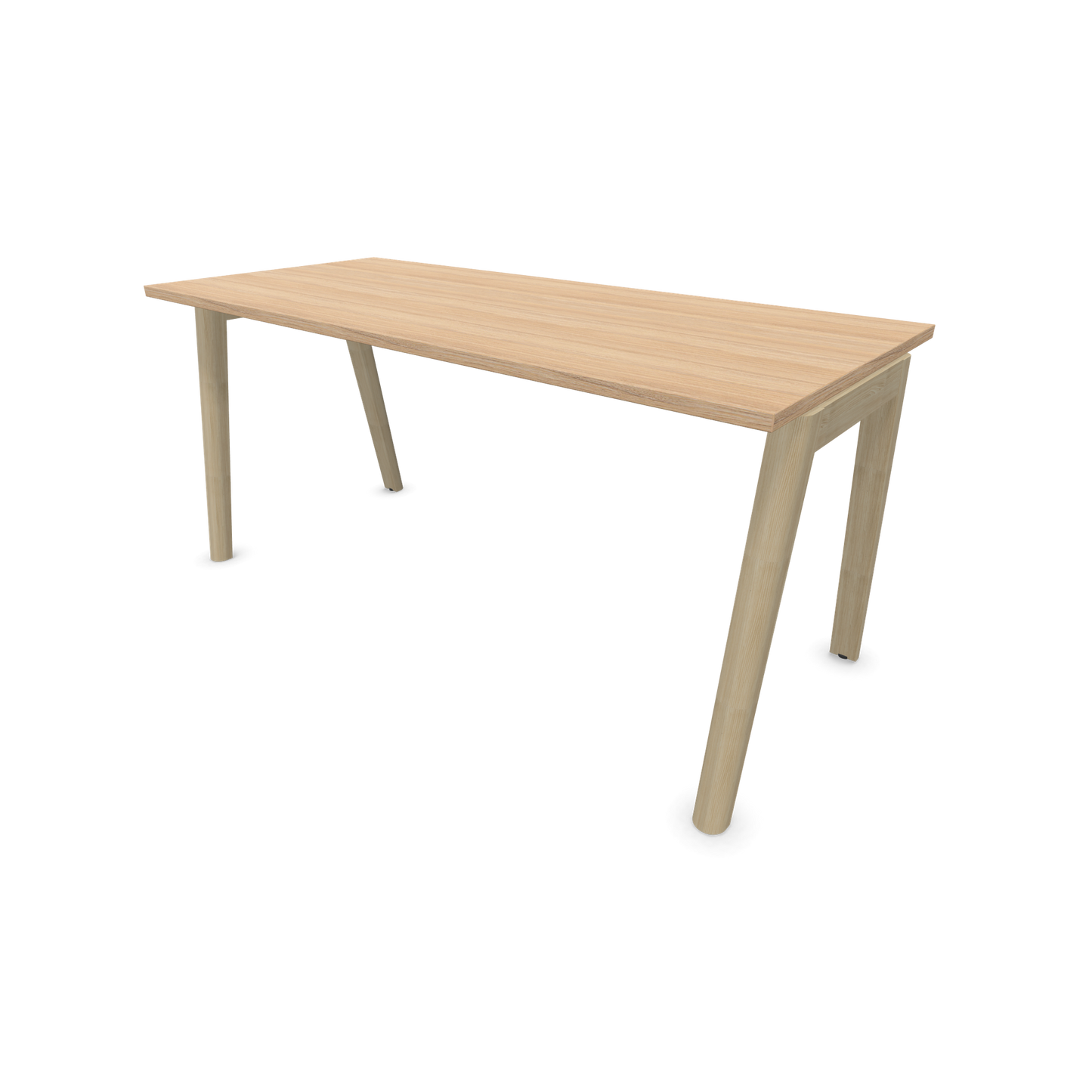 Narbutas Nova Wood Schreibtisch Gestell Esche Natur - 1600x700mm - Tischplatte Bernsteineichendekor - 6020679