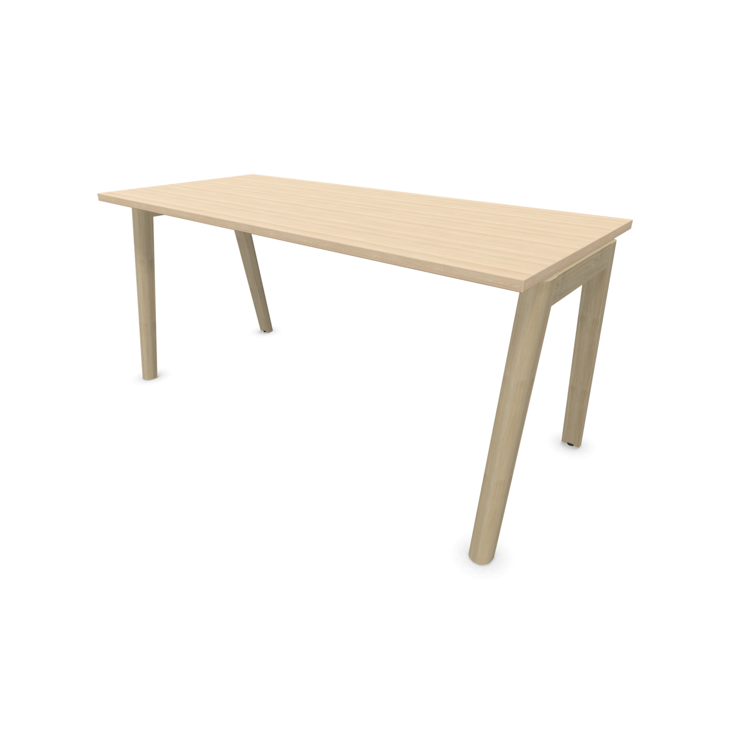 Narbutas Nova Wood Schreibtisch Gestell Esche Natur - 1600x700mm - Tischplatte Eschendekor sandbeige - 6020680