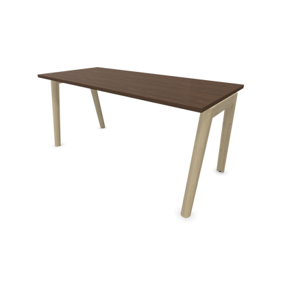 Narbutas Nova Wood Schreibtisch Gestell Esche Natur - 1600x700mm - Tischplatte Nussbaumdekor dunkel - 6020681