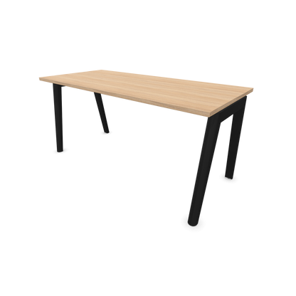 Narbutas Nova Wood Schreibtisch Gestell Esche Schwarz - 1600x700mm - Tischplatte Bernsteineichendekor - 6020688