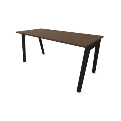 Narbutas Nova Wood Schreibtisch Gestell Esche Schwarz - 1600x700mm - Tischplatte Nussbaumdekor dunkel - 6020690