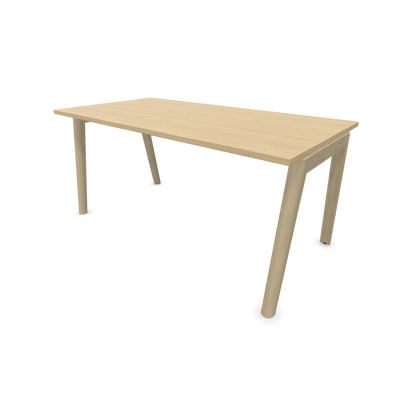 Narbutas Nova Wood Schreibtisch Gestell Esche Natur - 1600x800mm - Tischplatte Eichendekor gebleicht - 6020696