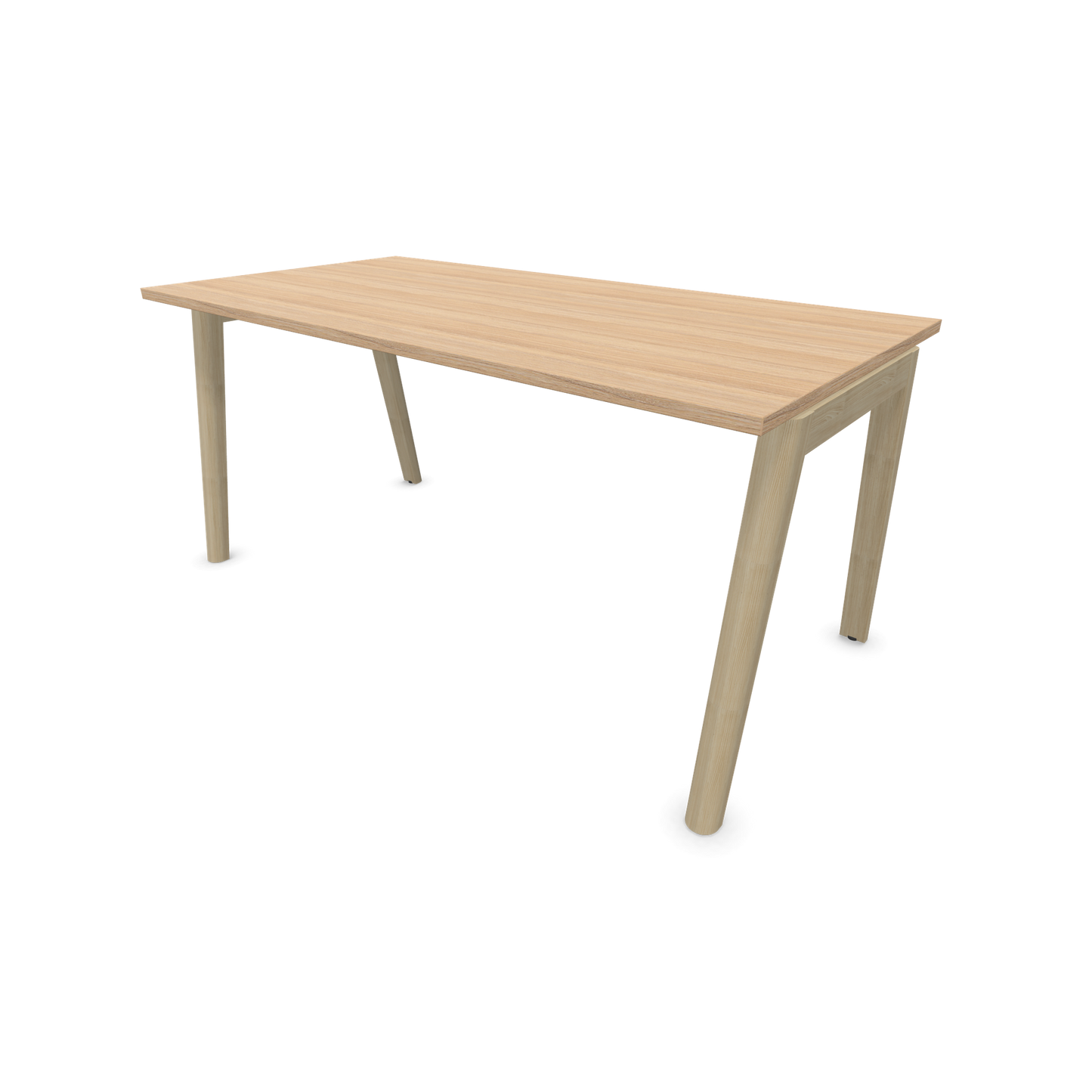 Narbutas Nova Wood Schreibtisch Gestell Esche Natur - 1600x800mm - Tischplatte Bernsteineichendekor - 6020697