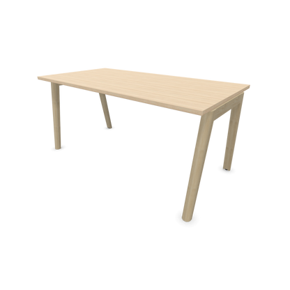 Narbutas Nova Wood Schreibtisch Gestell Esche Natur - 1600x800mm - Tischplatte Eschendekor sandbeige - 6020698