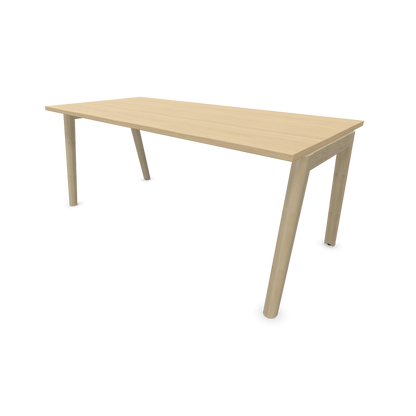 Narbutas Nova Wood Schreibtisch Gestell Esche Natur - 1800x800mm - Tischplatte Eichendekor gebleicht - 6020714