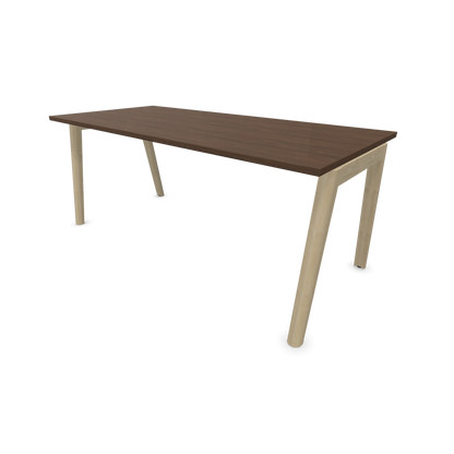 Narbutas Nova Wood Schreibtisch Gestell Esche Natur - 1800x800mm - Tischplatte Nussbaumdekor dunkel - 6020717