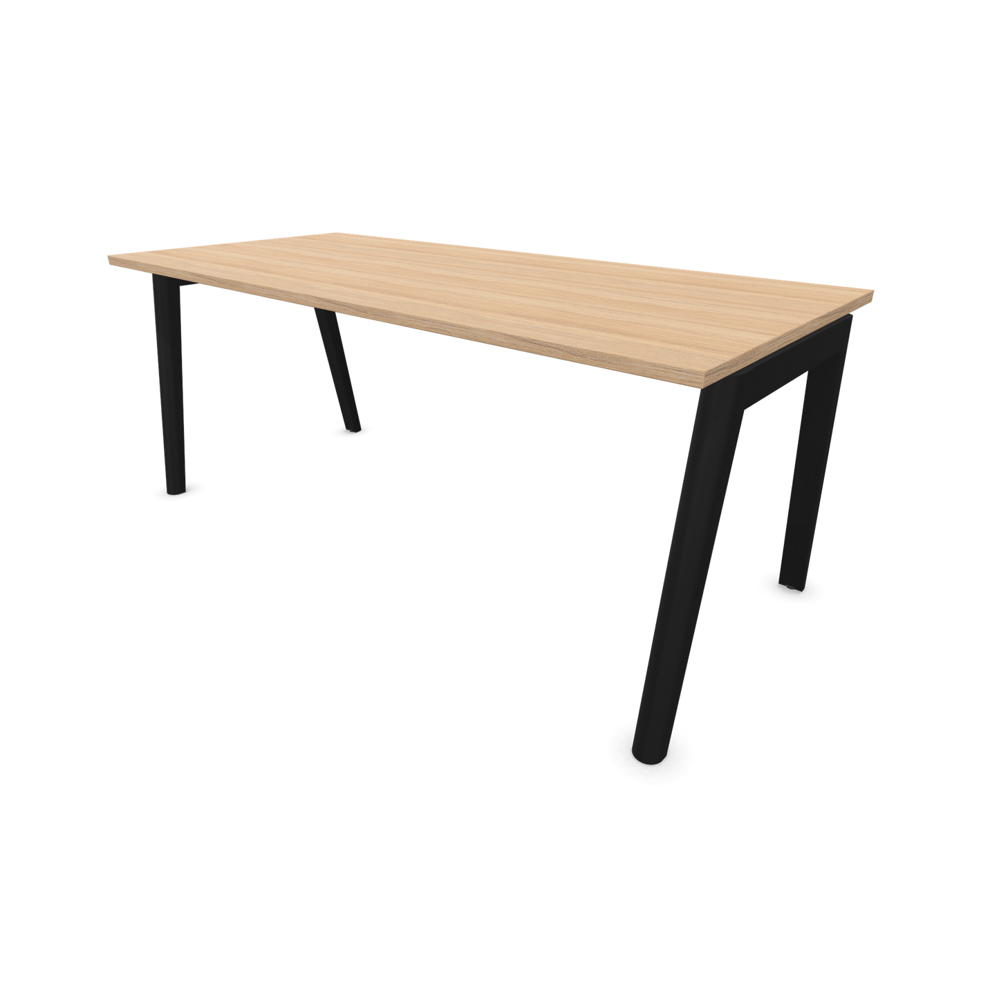 Narbutas Nova Wood Schreibtisch Gestell Esche Schwarz - 1600x800mm - Tischplatte Bernsteineichendekor - 6020724