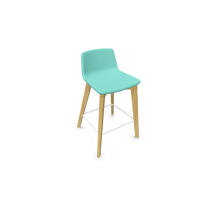 Twist & Sit Barhocker Sitzhöhe 635mm - Esche natur - Stoff Mint - 6020732
