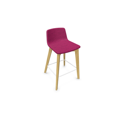 Twist & Sit Barhocker Sitzhöhe 635mm - Esche natur - Stoff Brombeere melange - 6020776