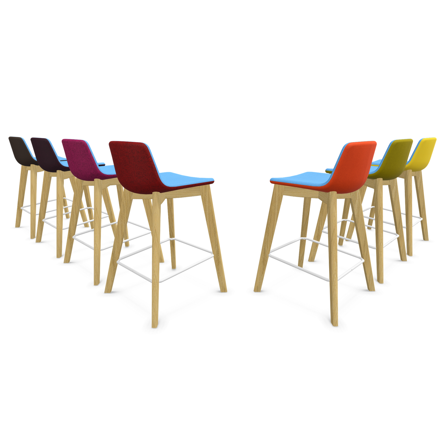 Twist & Sit Barhocker Sitzhöhe 635mm - Esche natur - Verschiedene Varianten - 6020820